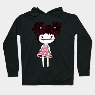 Creepy Rag Doll- Pink Hoodie